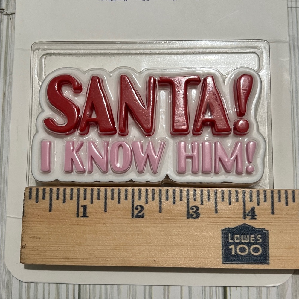 Bogg bit bogg bag accessories Santa ! I know him!‎ Christmas holiday red pink - Picture 6 of 7